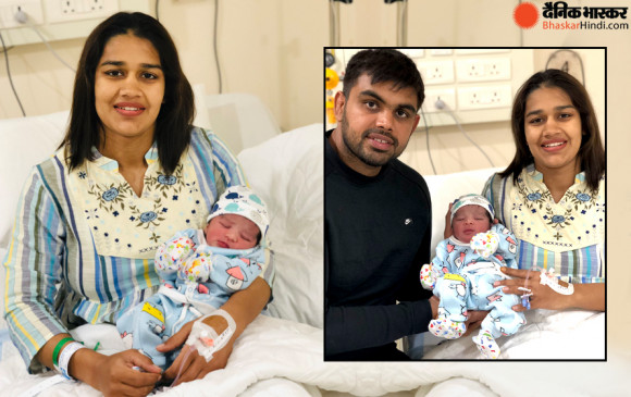 पहलवान बबीता फोगाट ने बेटे को जन्म दिया, पति और नन्हें मेहमान के साथ सोशल मीडिया पर शेयर की फोटो